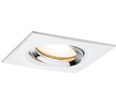 Nova - foco led empotrable ajustable cuadrado en metal cromo ø 9,3cm