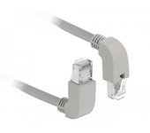 Delock cable de red rj45 cat.6a s/ftp acodado 0,5 m