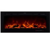 Chimenea eléctrica 128cm empotrable - kamin black nice 50