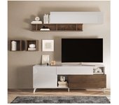 Mueble tv 2 puertas, 1 cajón y 2 nichos l180 cm - mala