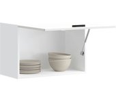Mueble de cocina porto de madera contrachapada blanco brillante
