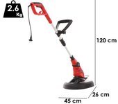 Desbrozadora eléctrica 450 w gc-et 4530 +3 carretes de alambre einhell