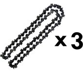 Juego de 3 cadenas de 72 eslabones para motosierra