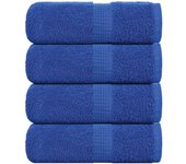 Maison exclusive - toallas de visita 4 piezas azul 30x50 cm 360 g/m² 100% algodón
