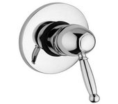 Grupo baã±era/ducha de lujo con desviador serie paffoni iris con flexo de 1500 mm - blanco/oro