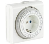 Rev ritter 0025020109 - timer da giorno meccanico, colore: bianco