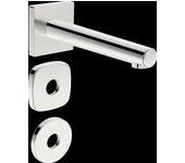 Caño de bañera hansa hansadesigno style, 212 mm, rosetón redondo/esquina/borde suave, proyección 195 mm, 51162180