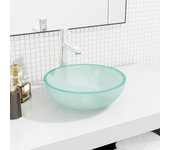 Maison exclusive - lavabo de vidrio templado esmerilado 35x12 cm