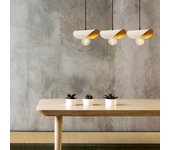 Lámpara de techo sivani-mr-965 oro blanco hierro 80x17x106 cm