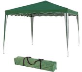 Carpa gazebo plegable con orificio de ventilación superior de acero y tela de 3x3 metros
