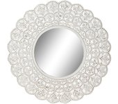 Espejo de pared home esprit blanco indio decapé 89 x 2 x 89 cm - marca: home esprit - ean: 8424002144821