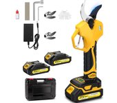 Tijeras de podar eléctricas inalámbricas de 500 w y 2000 mah para árboles frutales (con 2 baterías)