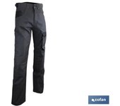 Pantalon trabajo quant 300gms/m gris-negro t-50