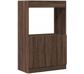 Aparador | aparador de comedor | armario de cocina de madera de ingeniería marrón roble 63x33x100 cm cfw15037
