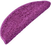 Alfombras de peldaños de escalera 15 uds | alfombras de escalera | tapetes de escalera violeta 65x21x4 cm cfw310778