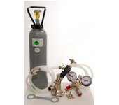 Paquete de accesorios 4 con 2x adaptador profi de 5l, manguera de cerveza de 7 mm y 2,0 kg de co2 para la dispensador de cervezan de 2 líneas