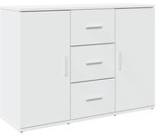 Aparador | aparador de comedor | armario de cocina madera de ingeniería blanco 90,5x29,5x65 cm cfw33533