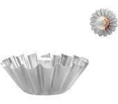 Molde de tarta de margaritas de aluminio con tubo de 25 cm