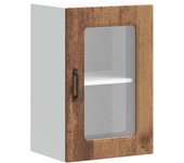 Mueble pared cocina | armario de cocina puerta de cristal kalmar madera vieja cfw169204