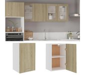Armario colgante cocina madera ingeniería roble 39,5x31x60 cm