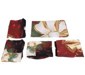 Juego de mantel y fundas para sillas de navidad, mantel duradero con diseño de copo de nieve y muñeco de nieve
