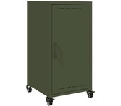 Aparador | aparador de comedor | armario de cocina de acero laminado en frío verde oliva 36x39x72 cm cfw66104