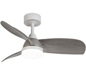 Ventilador de techo led byan blanco+ceniza 18w 2000lm cct intensidad regulable con mando a distancia