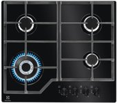 Electrolux egm6343yak placa de gas empotrada de cuatro quemadores de vidrio templado negro