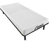 Conjunto de somier de láminas + colchón de espuma de 7 zonas 25kg/m3 stelo kids 12 cm de grosor de morgengold - 90x190 cm