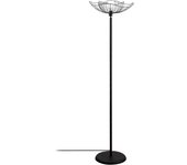 Lámpara de pie farac-4100 negro metal 50x50x148 cm