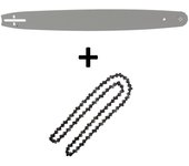 Guía de 22 pulgadas (55 cm) con cadena de 85 eslabones para motosierras