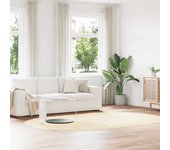Alfombra peluda de pelo largo navarra crema 300x200cm poliéster
