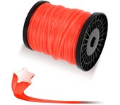 Alambre de corte de nylon en rollo 100m estrella naranja 2.4mm