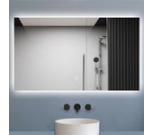 Espejo de baño aica led 100 x 60cm, función memoria, luz blanca 6000k, antivaho