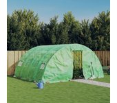 Vidaxl invernadero con estructura de acero verde 20 m² 5x4x2,3 m