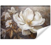 Vlieseline papel pintado foto para habitación flores hojas abstracción 270cm x 180cm