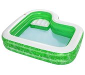 Bestway piscina hinchable 2 camaras tropical 231x231x51 cm +6 años jardin 54336