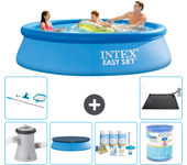 Paquete de piscina - intex - alrededor - 305x305x76 cm + accesorios a909