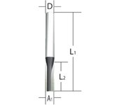 Cortador de fresado groove solo cortador 6mm