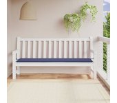 Cojín exterior | cojín para banco de jardín tela oxford azul marino 200x50x3 cm cfw64035
