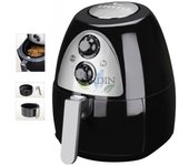 Freidora sin aceite thulos 1230w 2 litros negra, freidora sin grasa, cocina saludable, comida crujiente y ligera