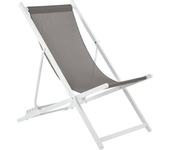 Beliani hamaca plegable locri ii metal gris