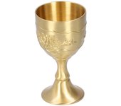 Cáliz de copa de latón vintage en relieve, copa pequeña de whisky para fiesta, vasos de chupito en relieve, mini vasos de comunión para el hogar, bar,