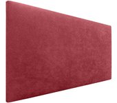 Dhome cabecero de tela aqualine liso cabeceros cabezal tapizado cama lujo (tela rojo, 110cm (camas 80/90/105))