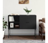 Aparador | aparador de comedor | armario de cocina de madera de ingeniería negro 100x40x79,5 cm cfw78593