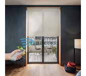 Easydeco - estor enrollable a motor a batería screen premium ( beige, 180_x_250_cm) | tamaño tela 176 x 250 cm