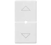 Plana blanco | cubierta de tecla para control de persiana conectado