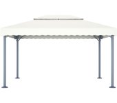 Cenador color crema aluminio 400x300 cm