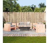 Juego de muebles de jardín 2 piezas | conjunto de jardín de ocio | set de comedor de jardín madera maciza abeto douglas cfw384726