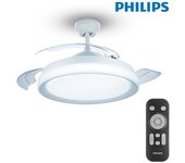 Ventilador philips de techo led modelo atlas color blanco 28+35w aspas 106cm con mando a distancia